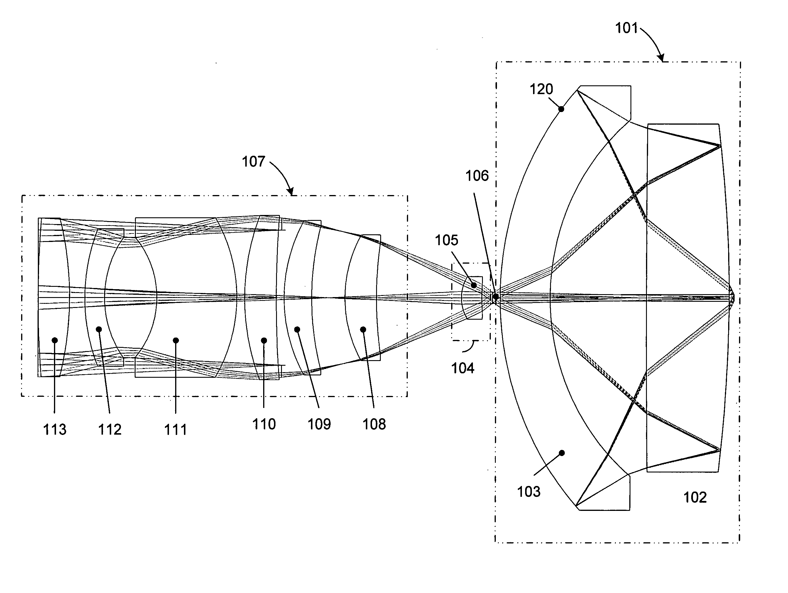 Catadioptric imaging system exhibiting enhanced deep ultraviolet spectral bandwidth