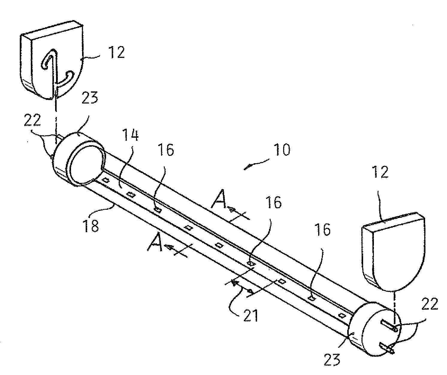 Electric shock resistant l.e.d. based light