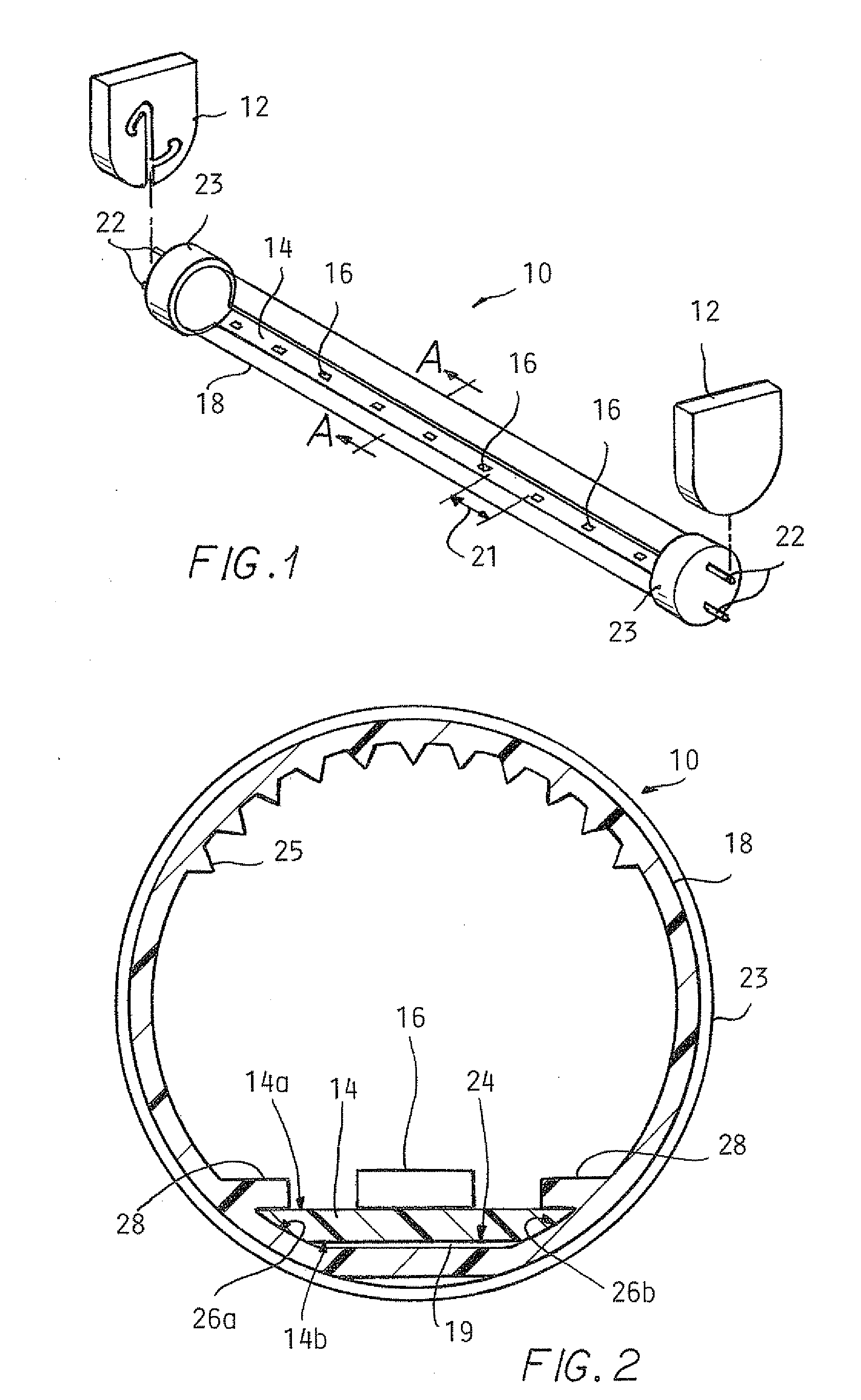 Electric shock resistant l.e.d. based light