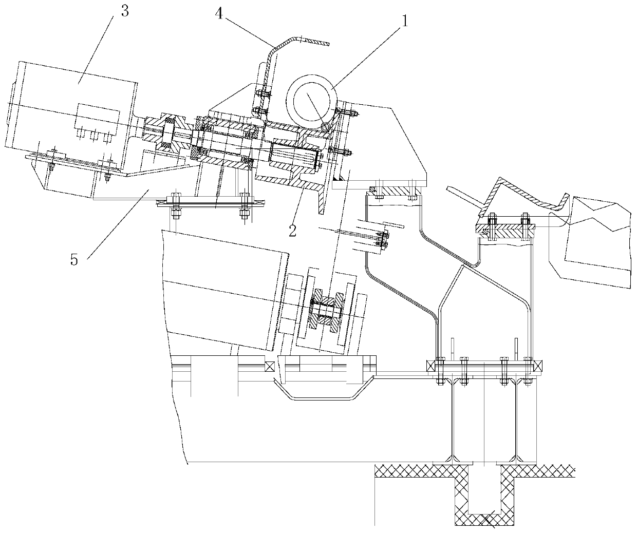 A limit device and limit method for steel pipe surface detection