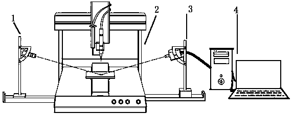 Novel dispenser with fluorescent powder thickness visual detection device