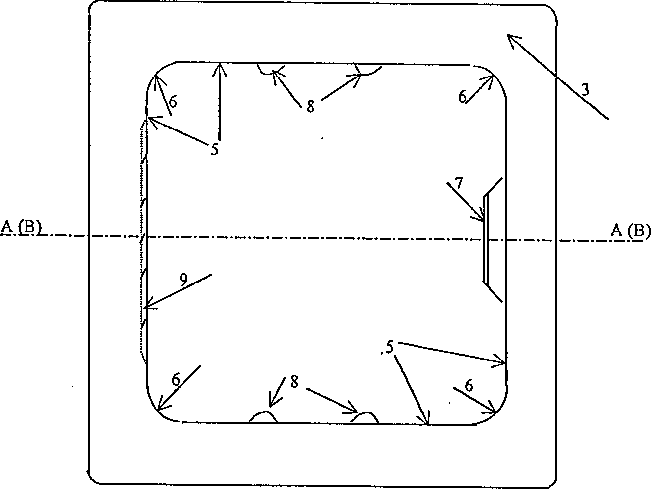 Composite material made box body structure for storage and conveying launch box