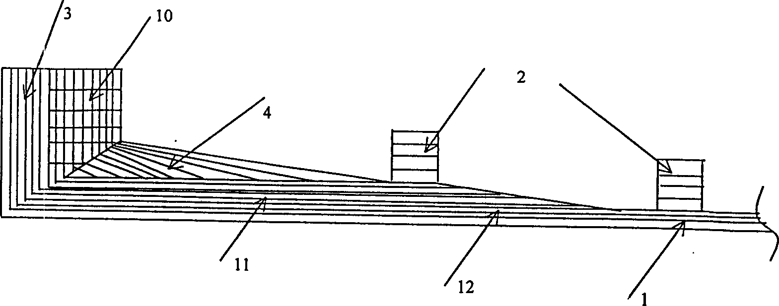 Composite material made box body structure for storage and conveying launch box