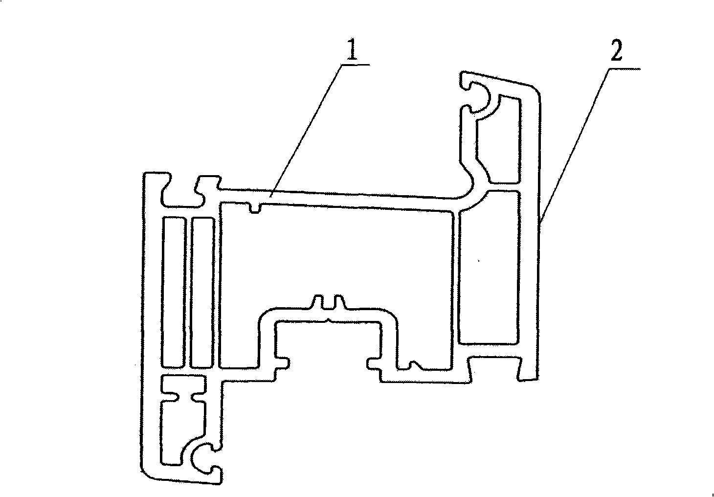 Window sectional material and method for manufacturing same