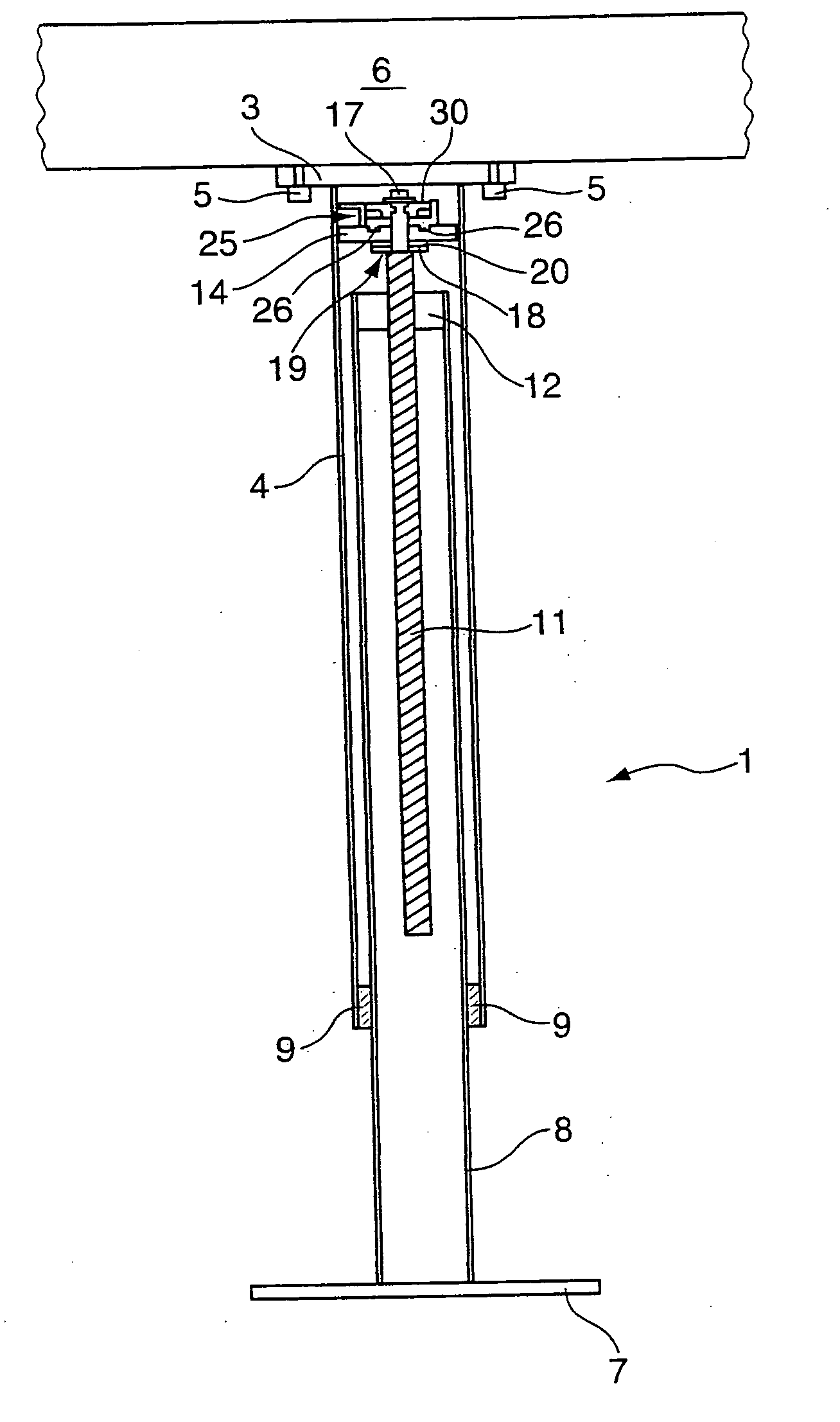 Length adjustable support