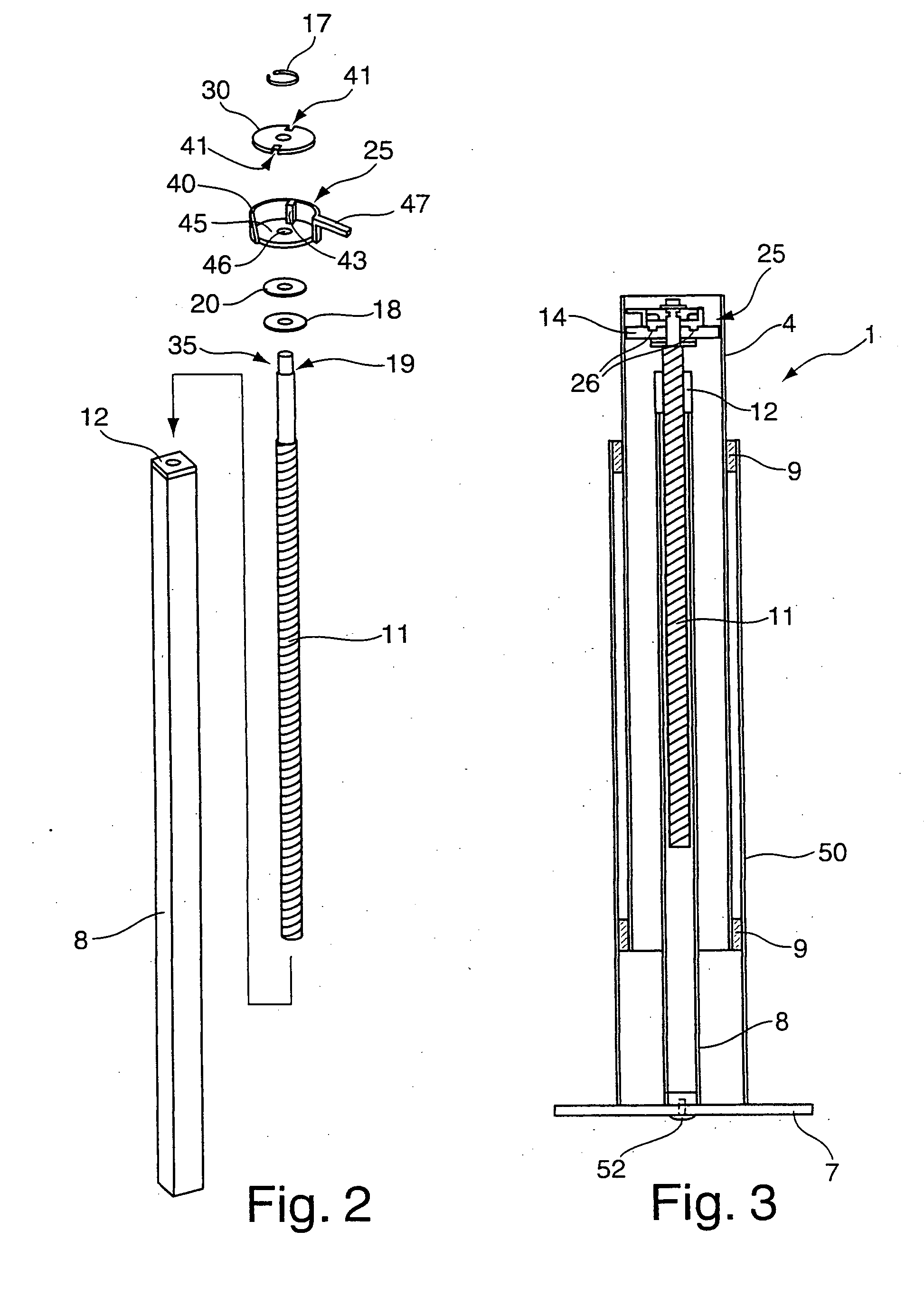 Length adjustable support