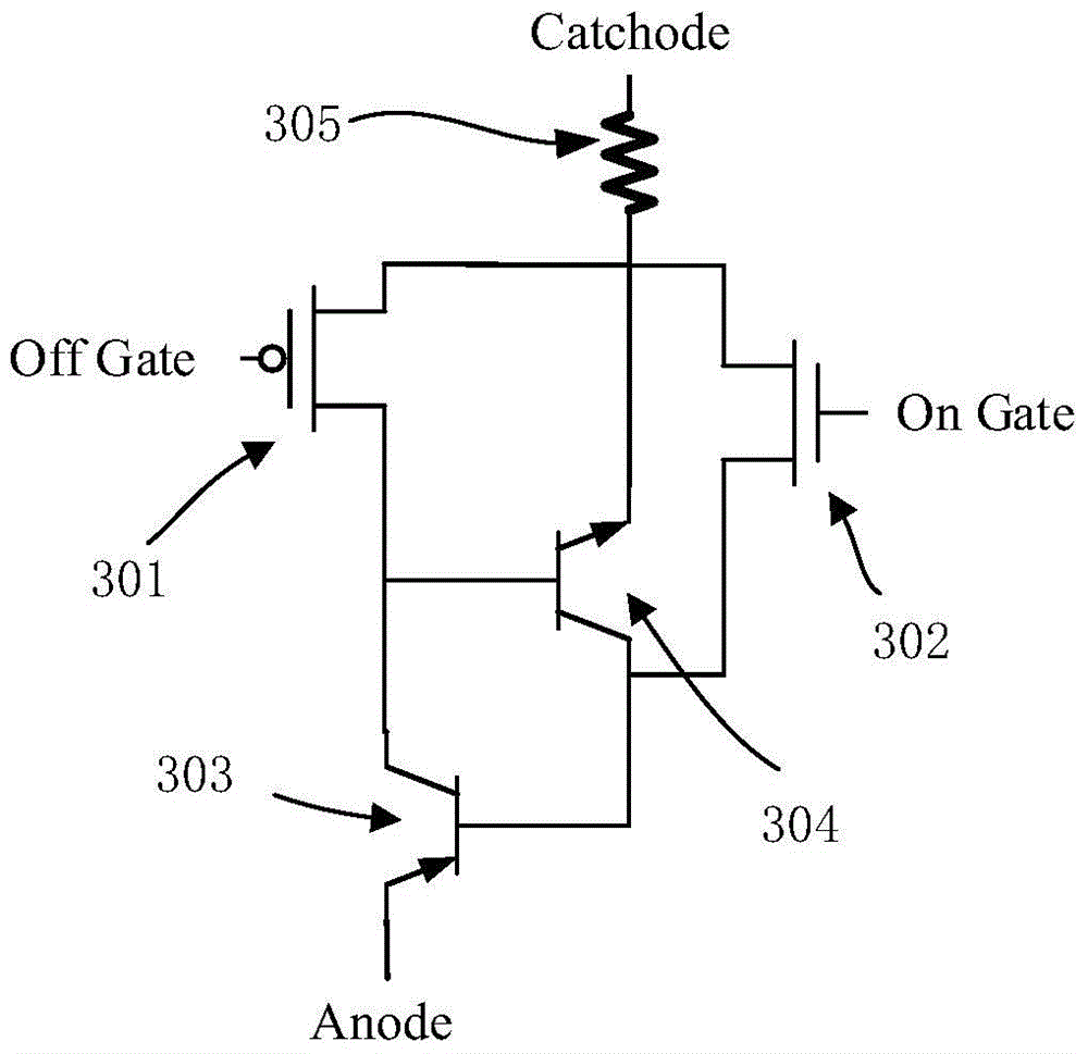 A turn-off scr device with latch-up resistance