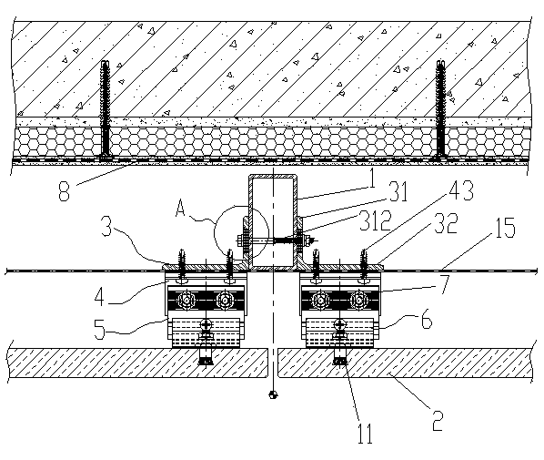 Back-bolt type dry-hang curtain wall system