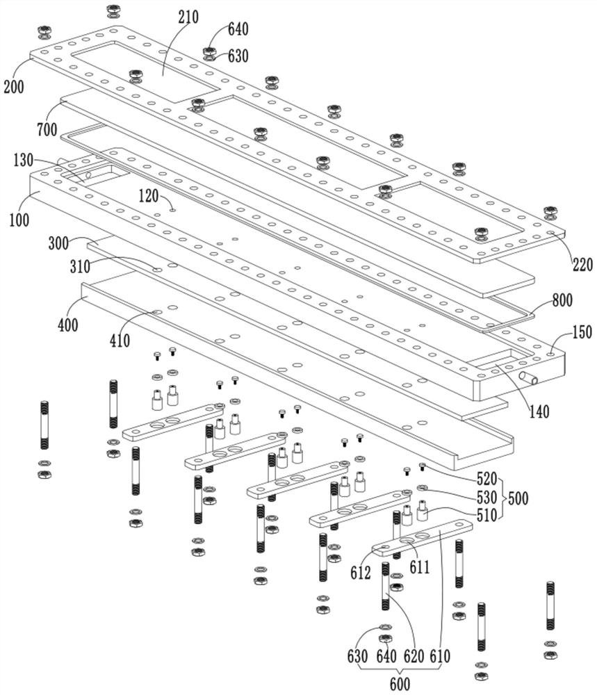 Fluid heat exchange test device