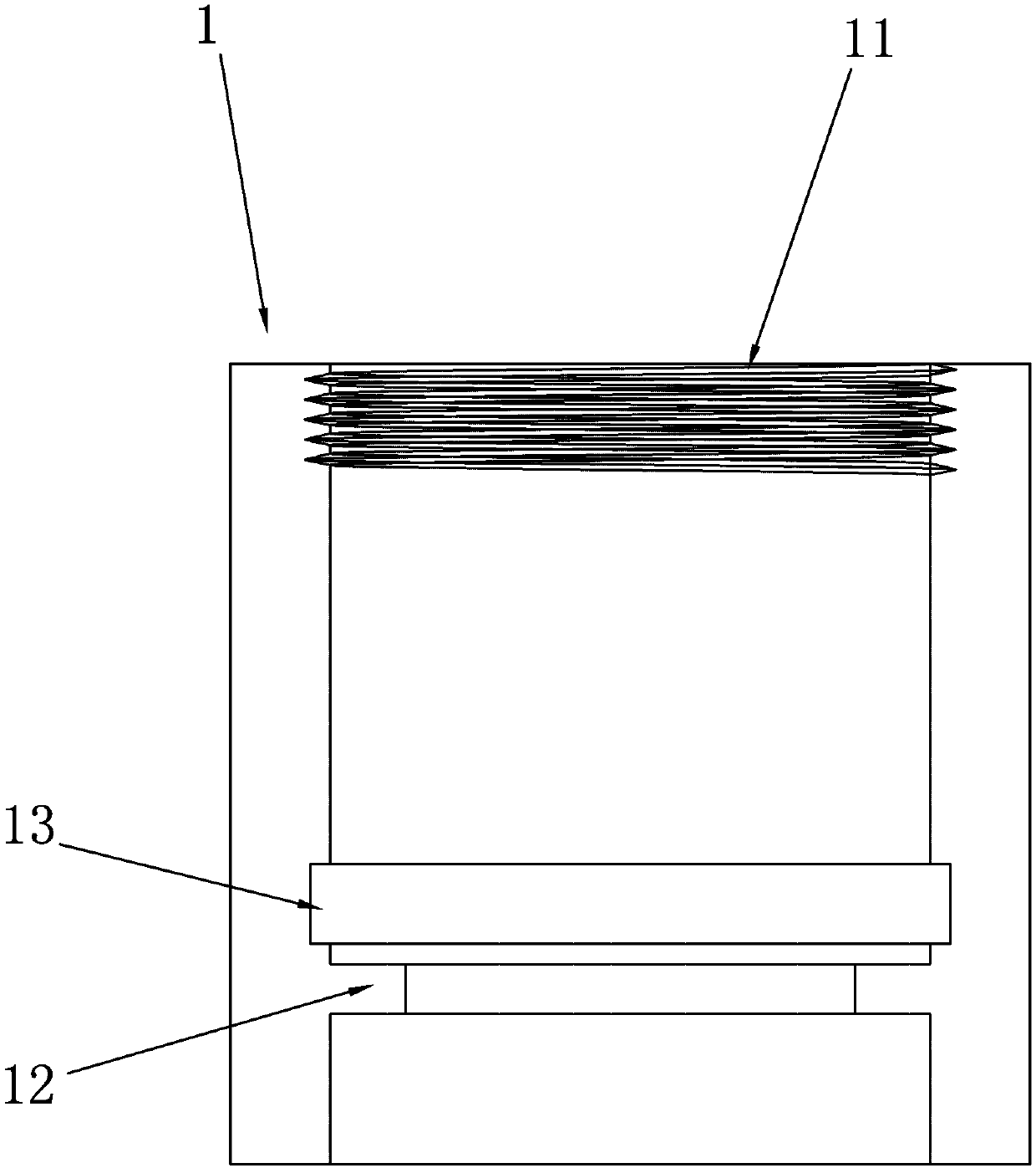 Tooth implanting device realizing vibration reduction through electromagnetic suspension