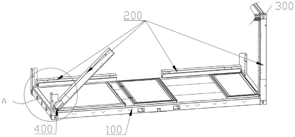 Delta-shaped foldable container