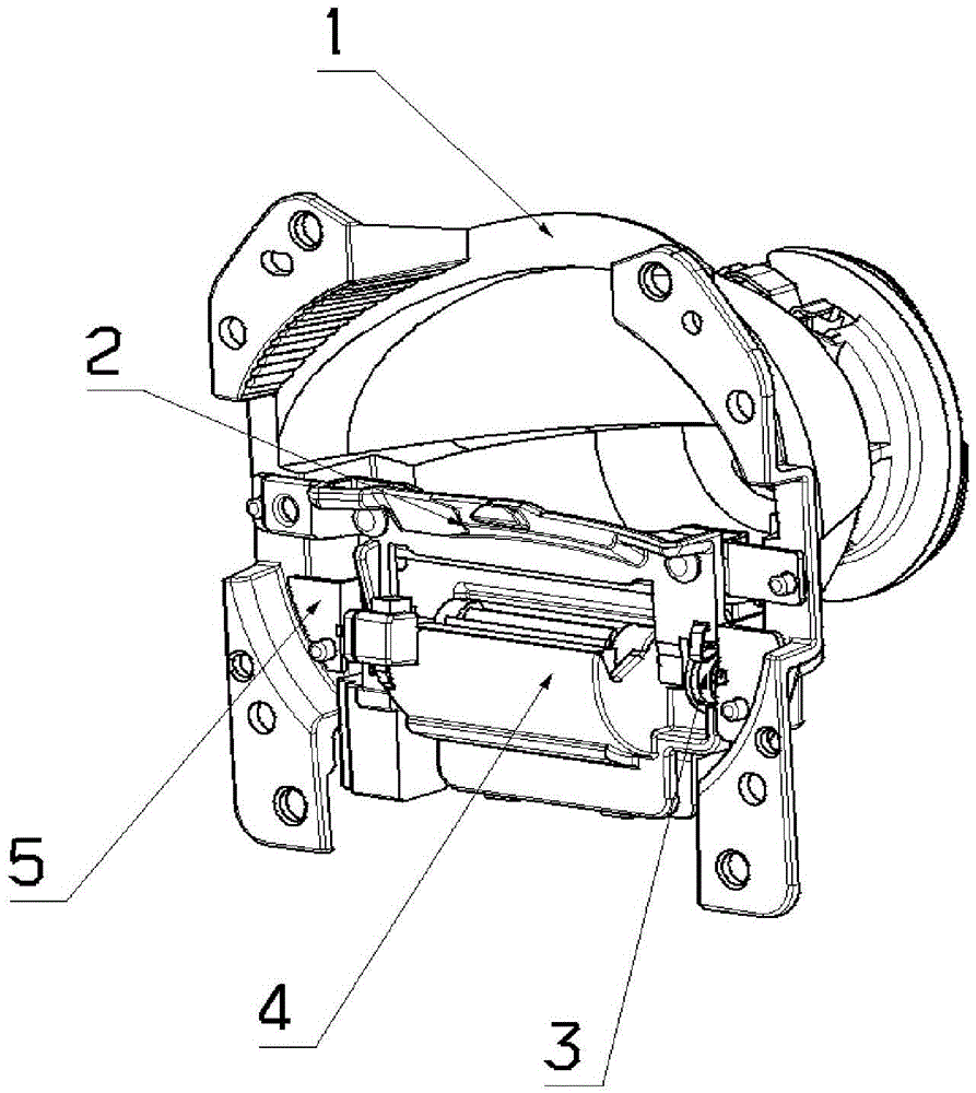 Light-type conversion driving device for car lamp light-type conversion device and conversion method thereof