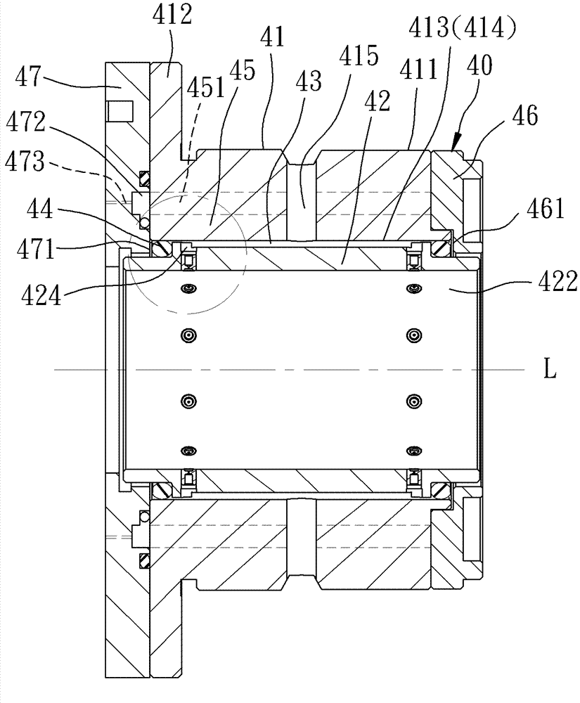 Bushing type air bearing and main shaft device