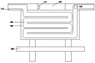 Water circulation temperature-control bus stop