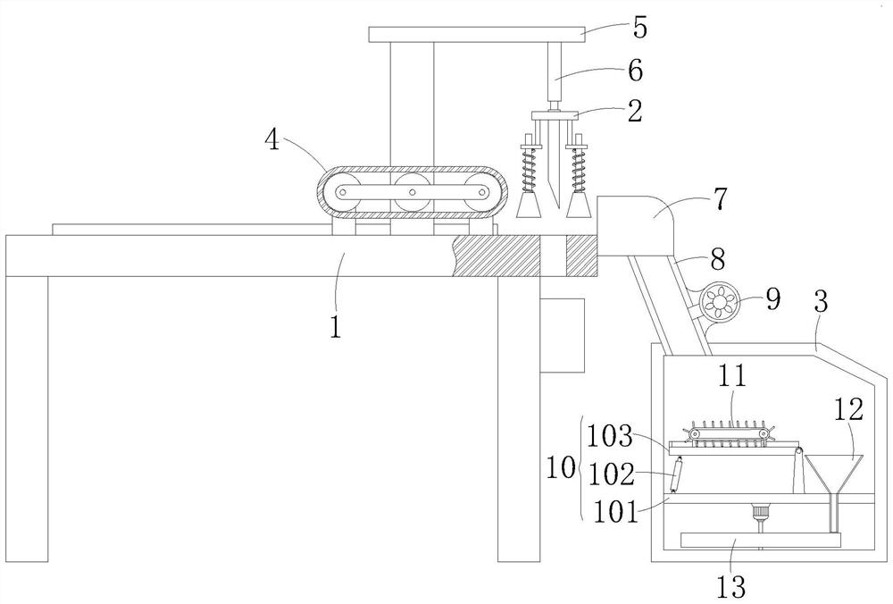 Bristling cutting mechanism of industrial brush