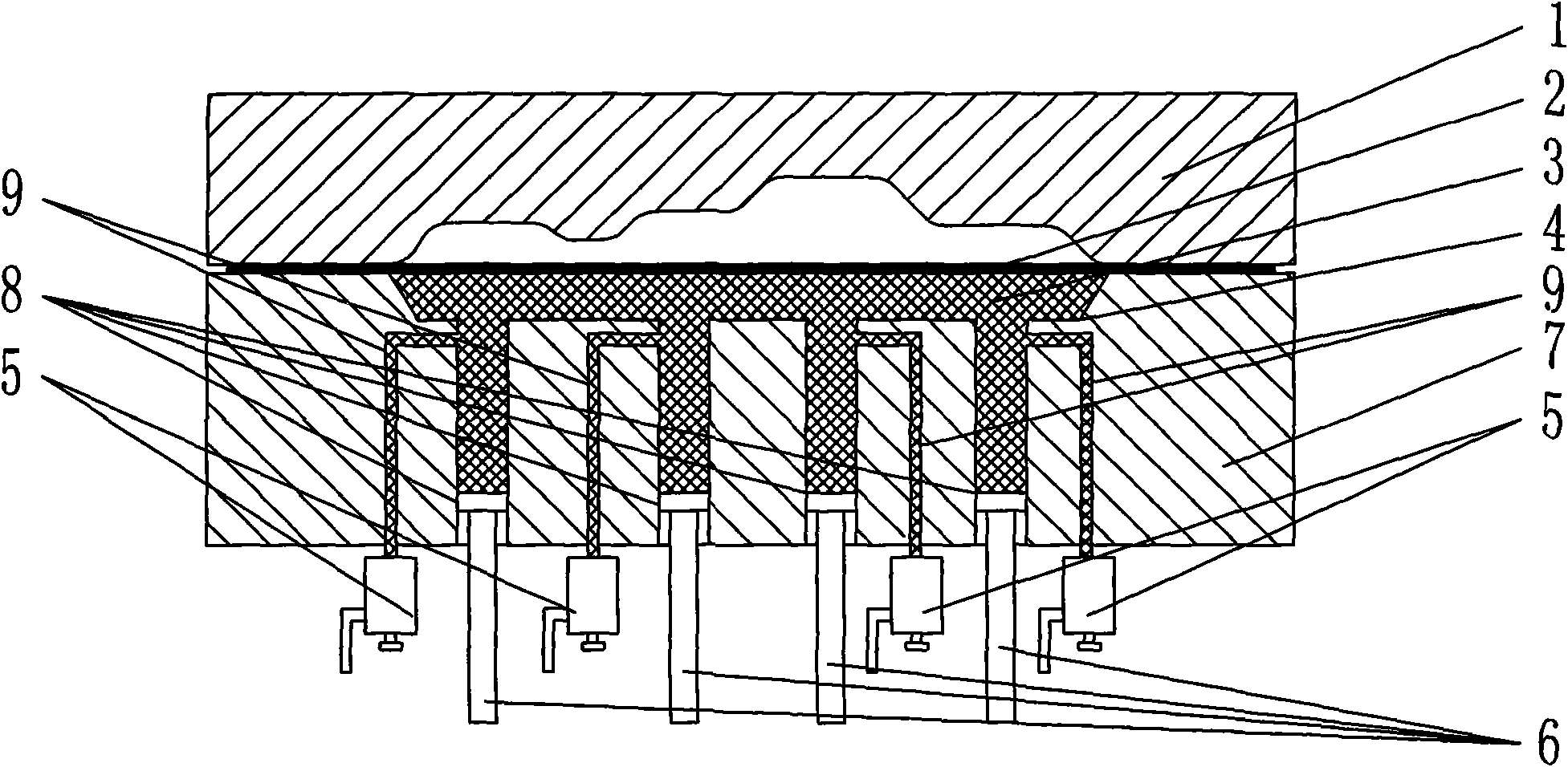 Pressure control method for forming aluminum alloy covering part viscoelastic-plastic soft mode