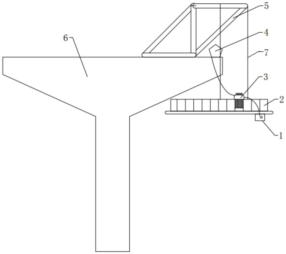 Bottom-holding protection system with water-saving circulation and for cantilever construction