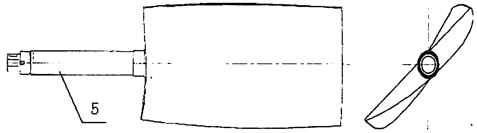 Carbon fiber composite foam core sandwich structure wind tunnel fan blade and molding method