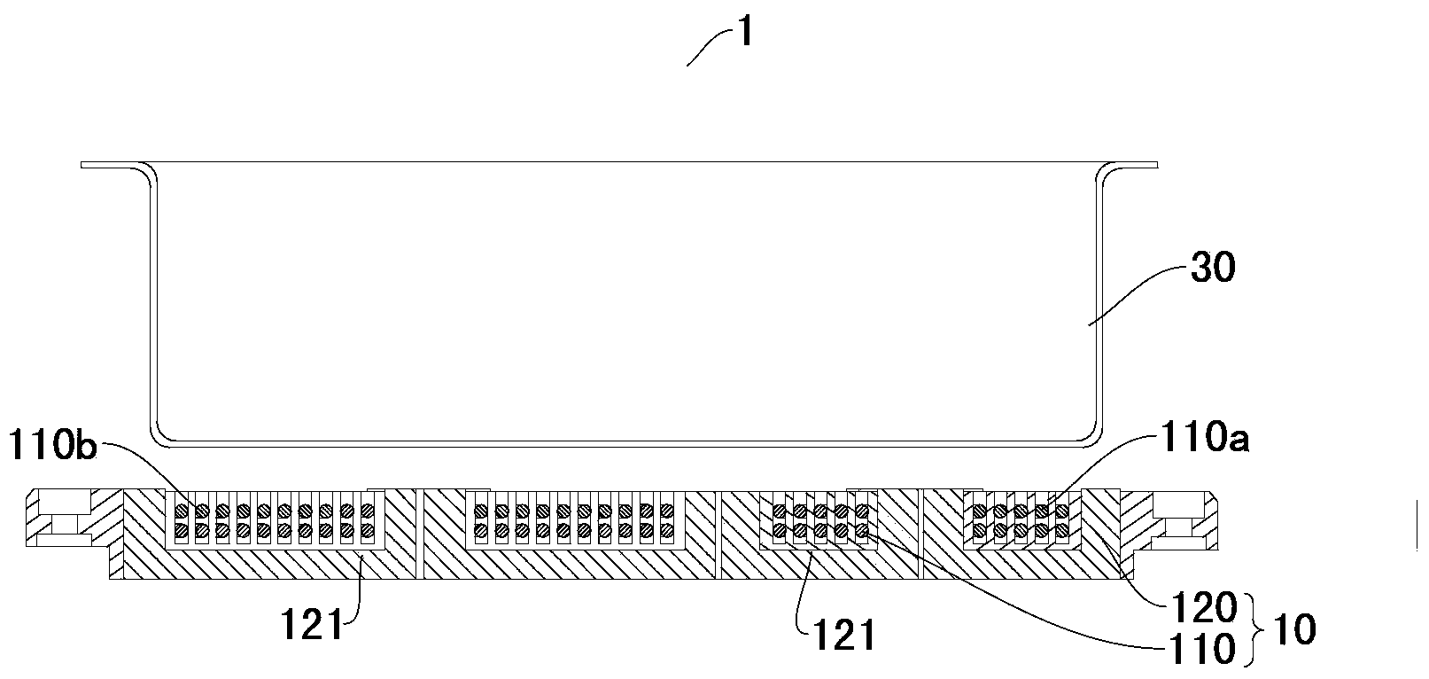 Coil panel for heating a cooker and induction cooker with coil panel