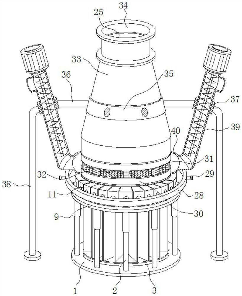 Sand suction and mud suction circulation launching device