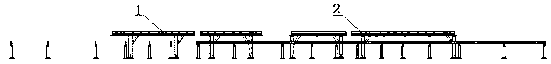 Roof steel structure pairing device in railway vehicle