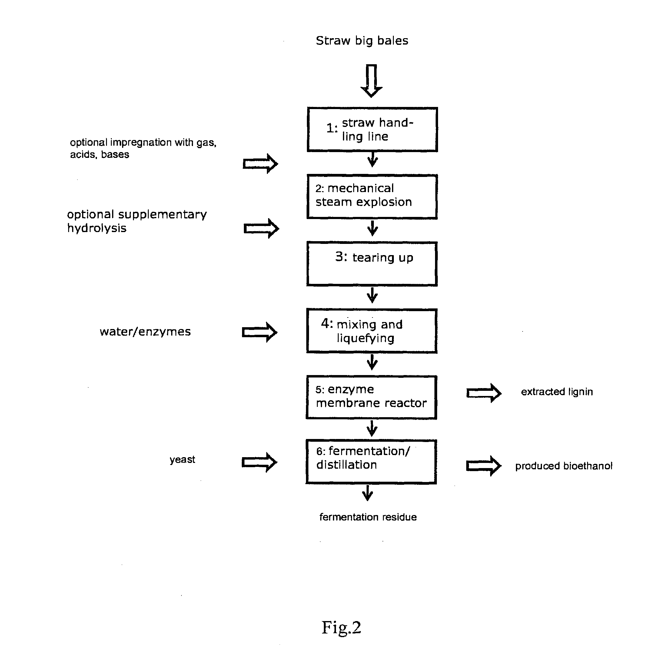 Method For Processing A Biomass Containing Lignocellulose