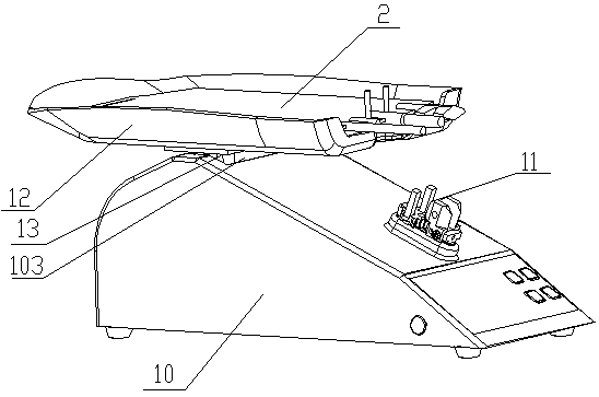 Blood bag plug-breaking and shaking-up device and blood component separator