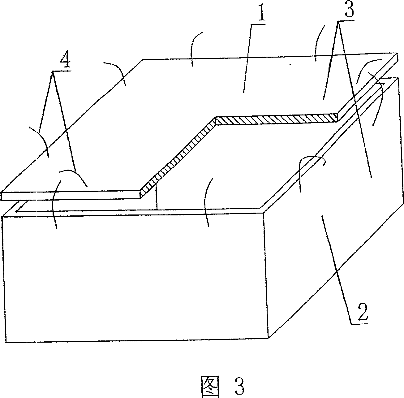 Cavity form component for concrete filling