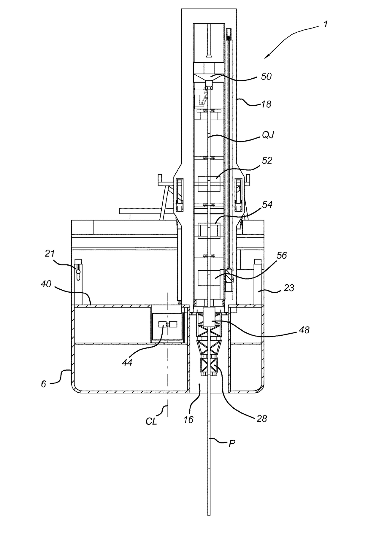 Multi-activity pipe-laying vessel