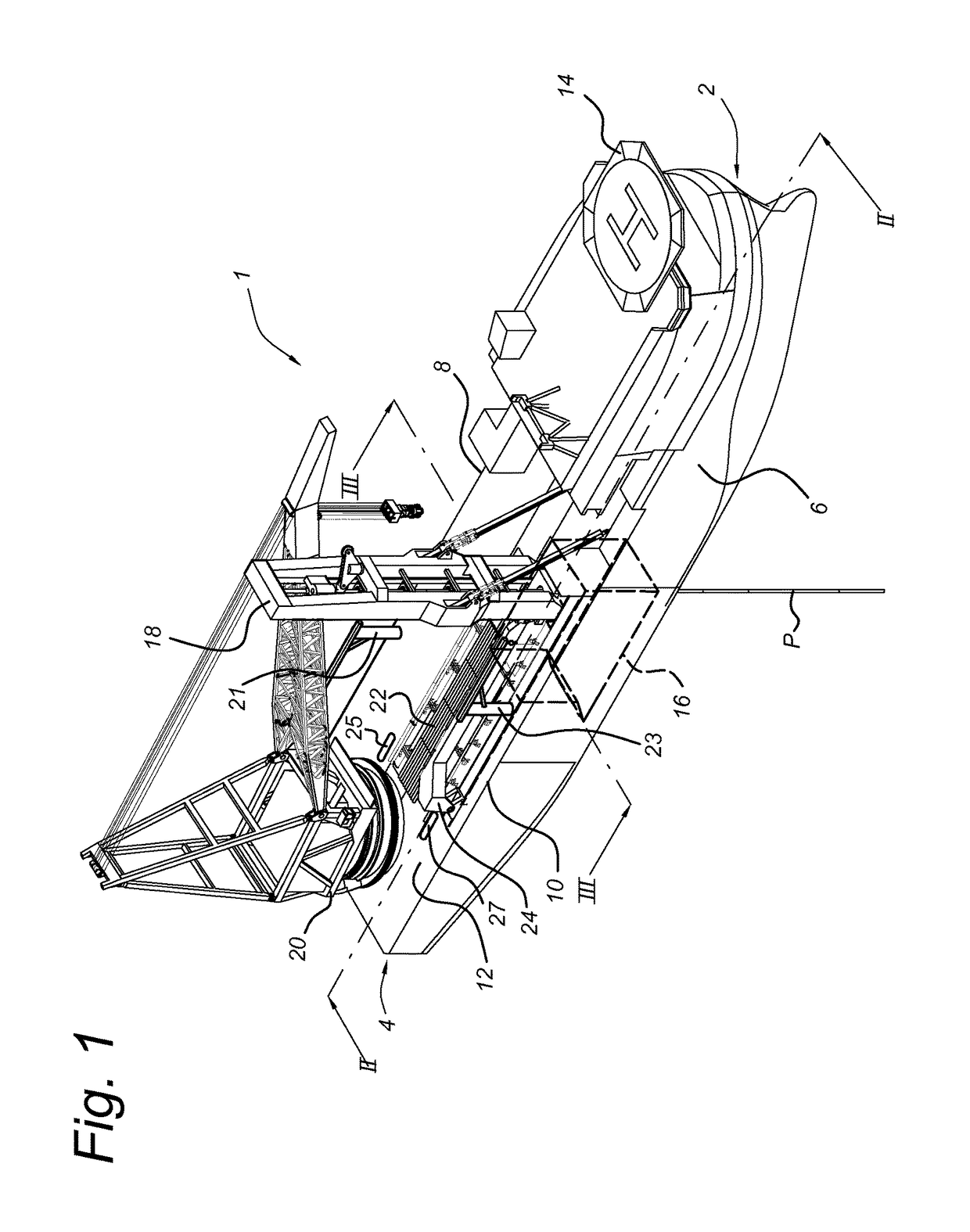 Multi-activity pipe-laying vessel