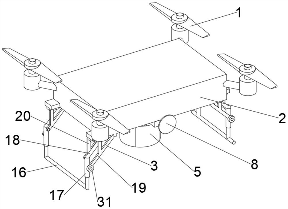 Land space planning topographic survey device