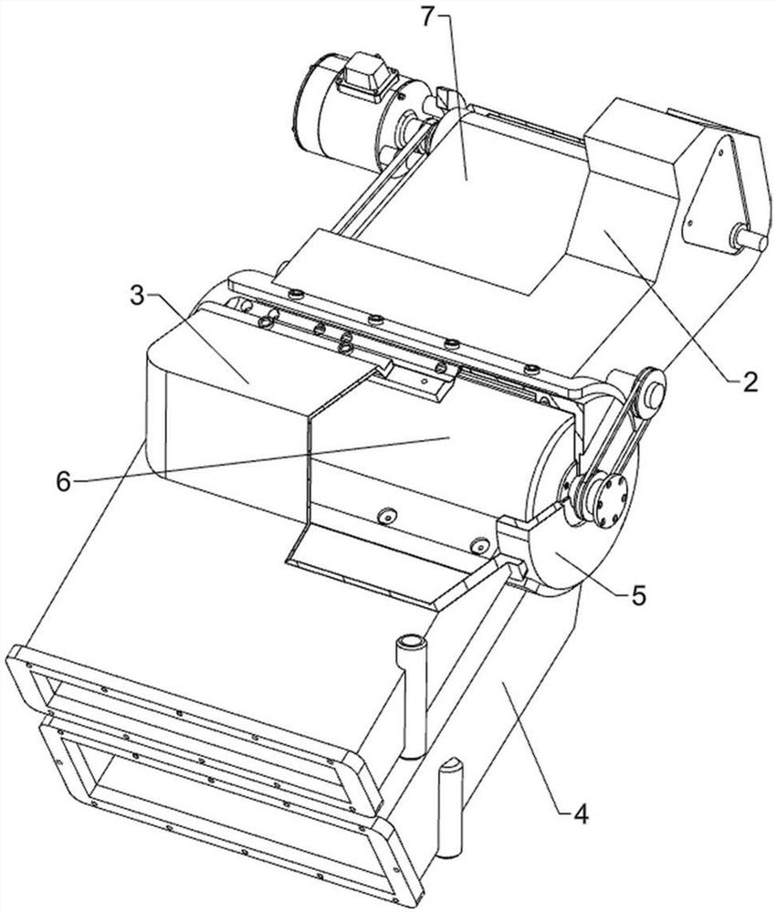 Mine ore material magnetic separation and distribution equipment