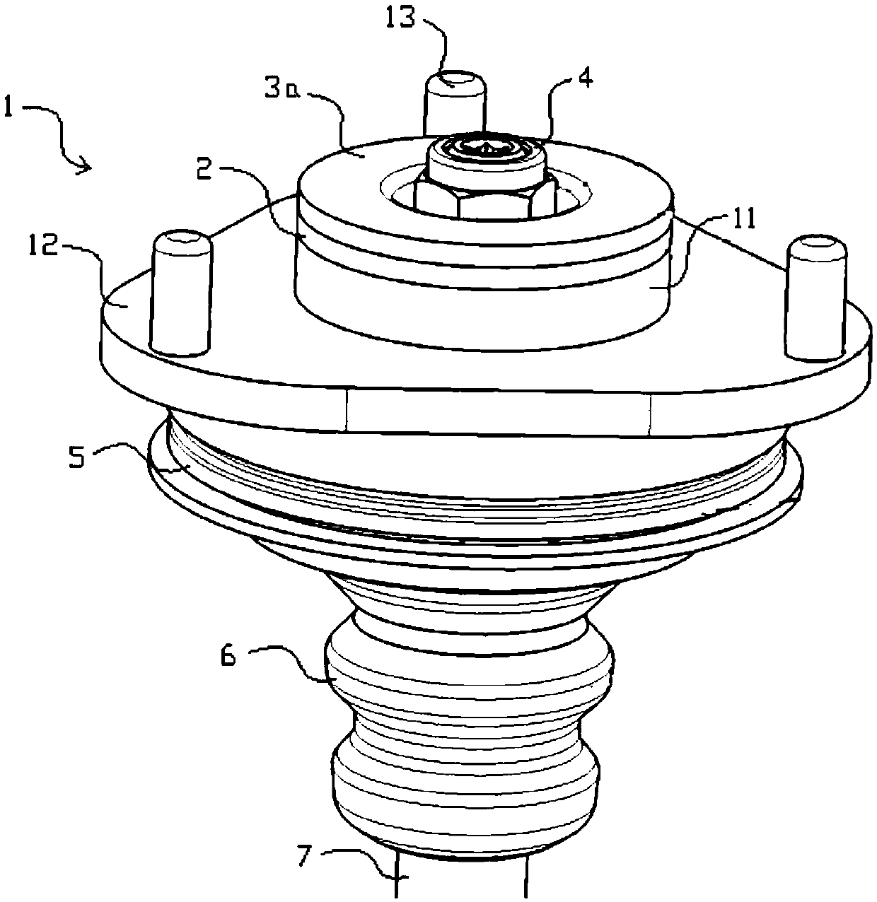 Vehicle and suspension support device thereof