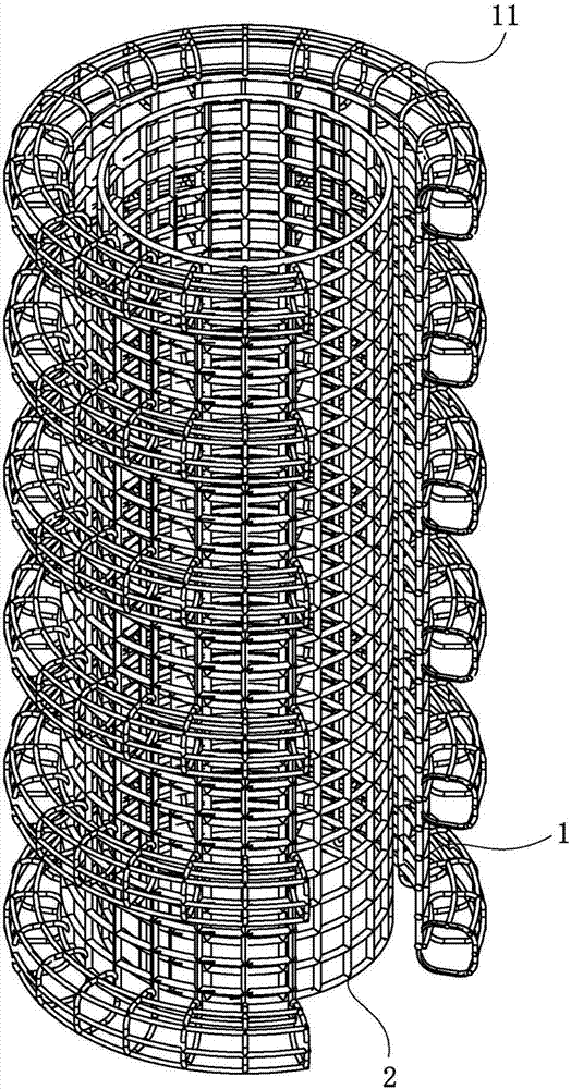 3D printed embeddable double-layer PCL (polycaprolactone) slow-degradation tissue engineering tracheal stent with incomplete tracheal ring and application of stent