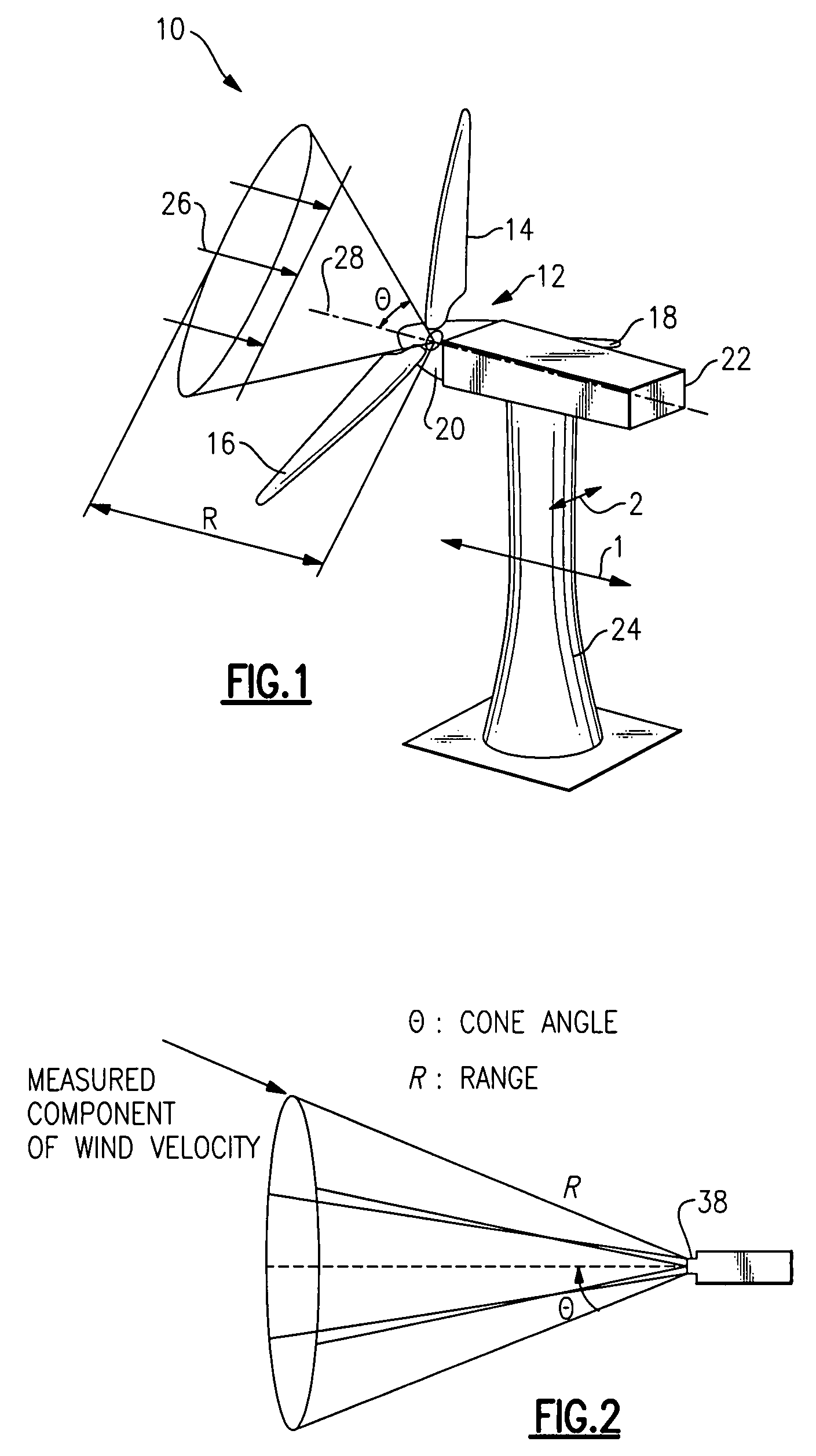 System and method for loads reduction in a horizontal-axis wind turbine using upwind information