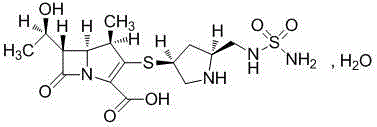 A kind of crystal form of carbapenem antibacterial drug and preparation method thereof