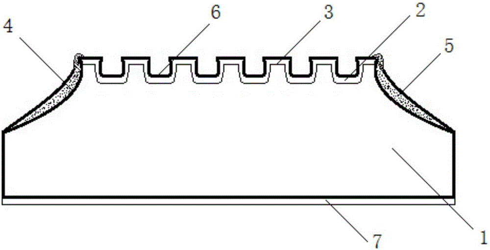 Chip structure for effectively increasing PN junction area and manufacturing method thereof