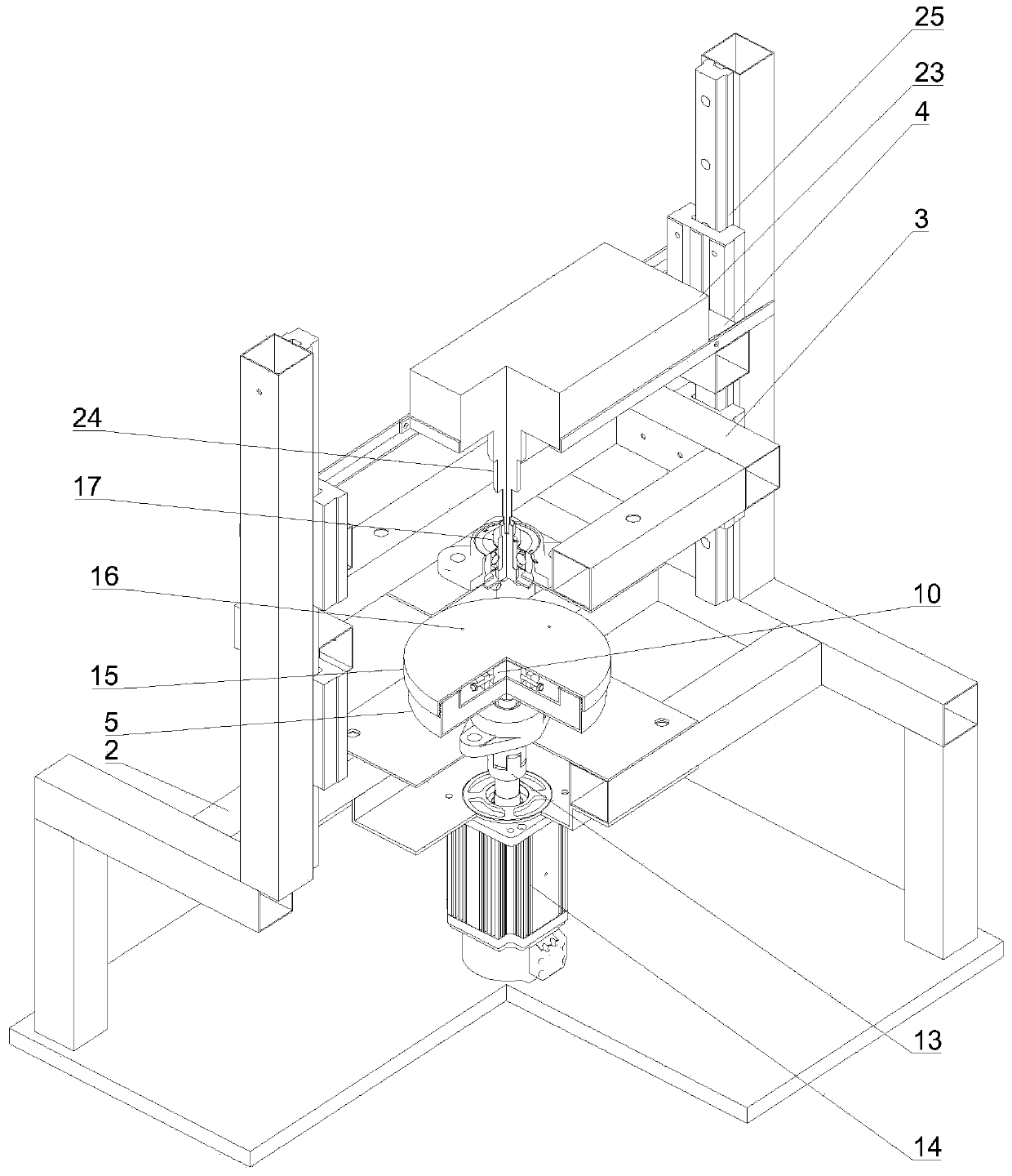 Non-contact type mechanical energy transmission test platform and test method thereof