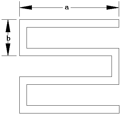 Rader system with reverse-arch-shaped antenna as main antenna