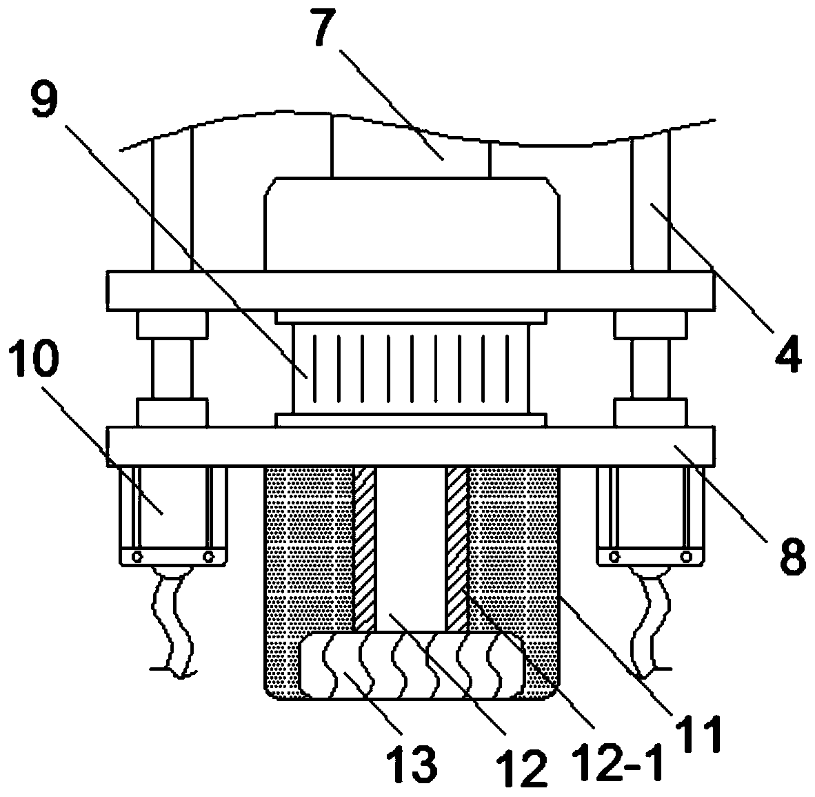 Multifunctional spray fun for mechanical arm