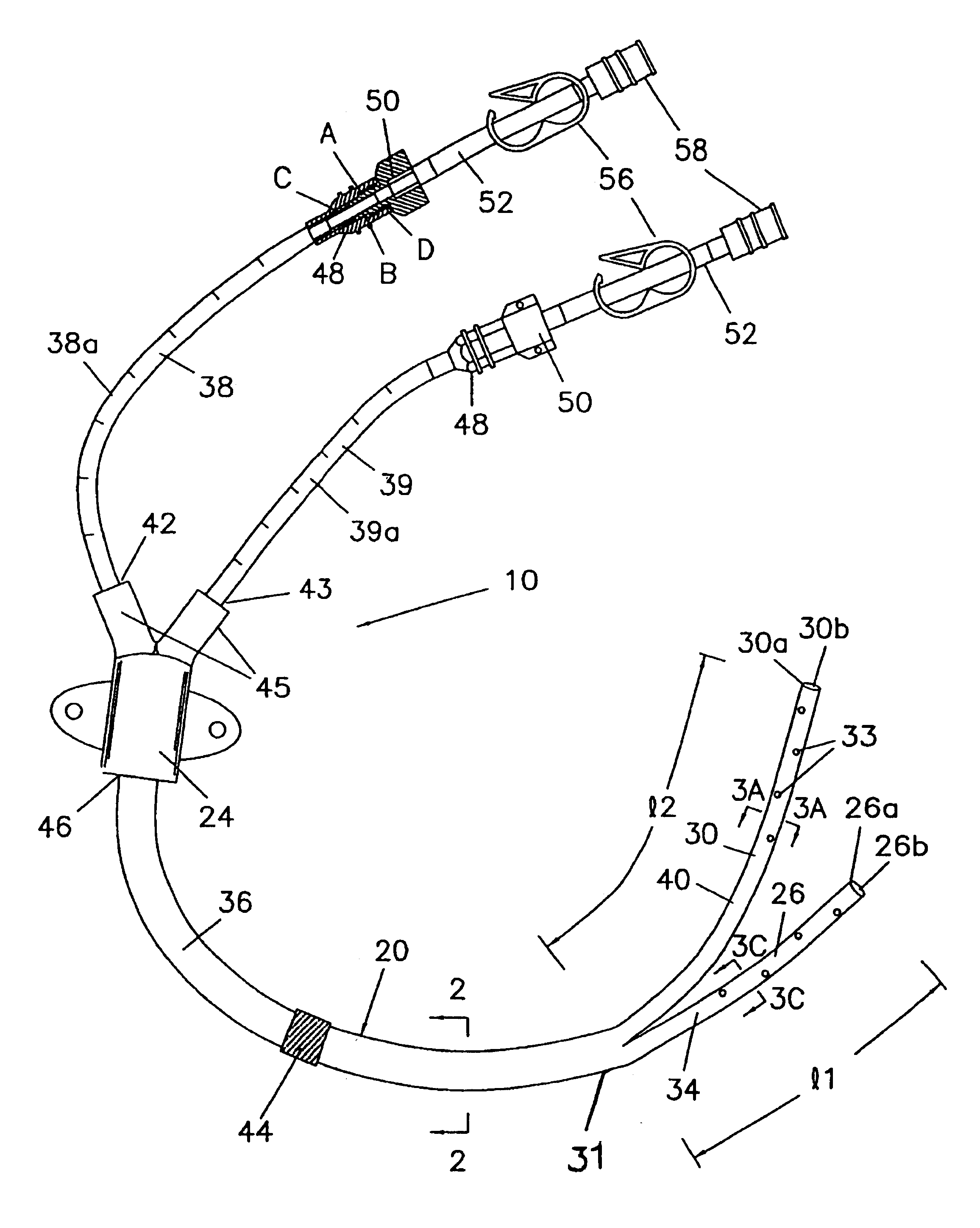 Multilumen catheter assembly and methods for making and inserting the same