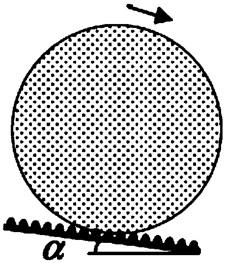 Device for measuring rolling angle of liquid on material surface