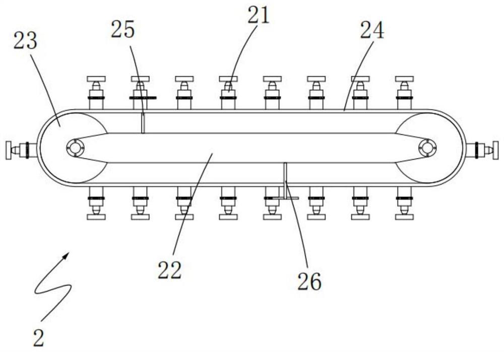 A bottle cap double-sided marking machine