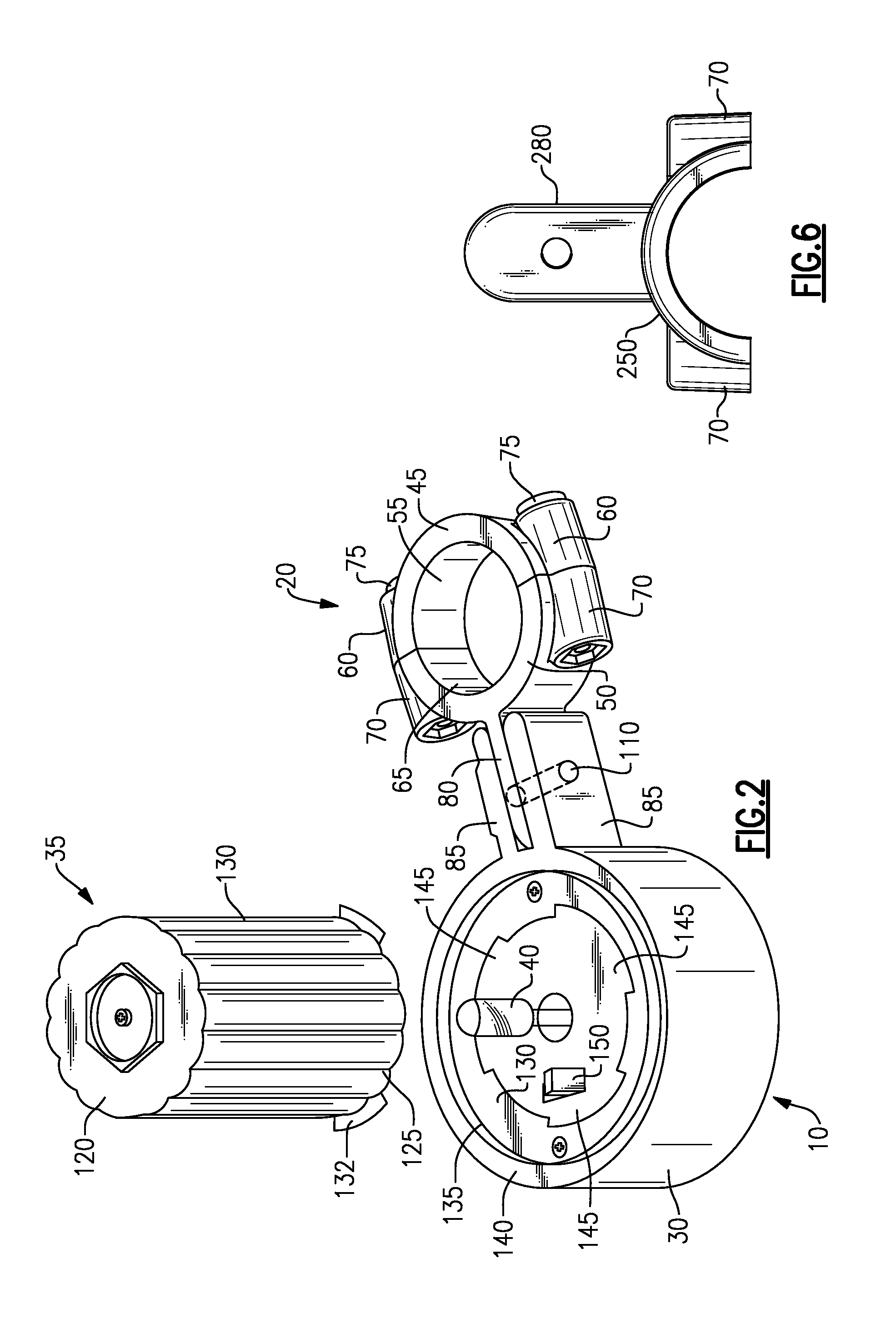 Marine light holder