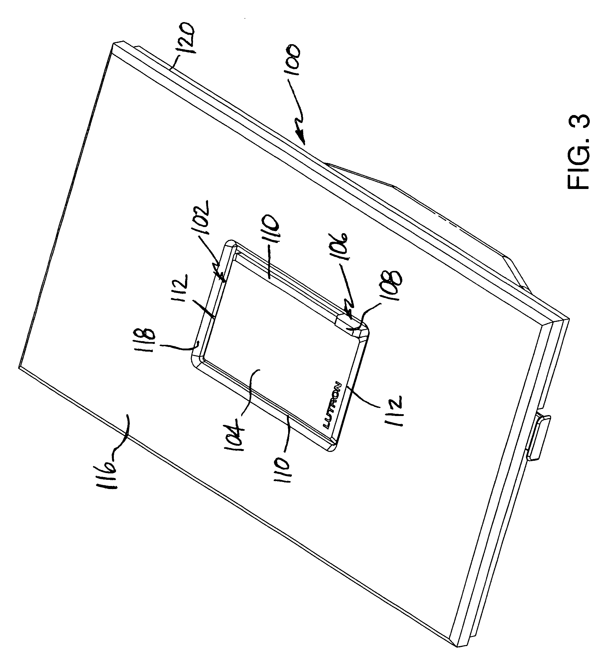 Button mount for a lighting control