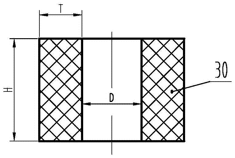 Upsetting and drawing method of ring-shaped blank prefabricated by hollow steel ingot