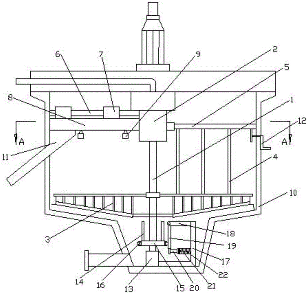 Sludge scraping system with efficient dross skimming function