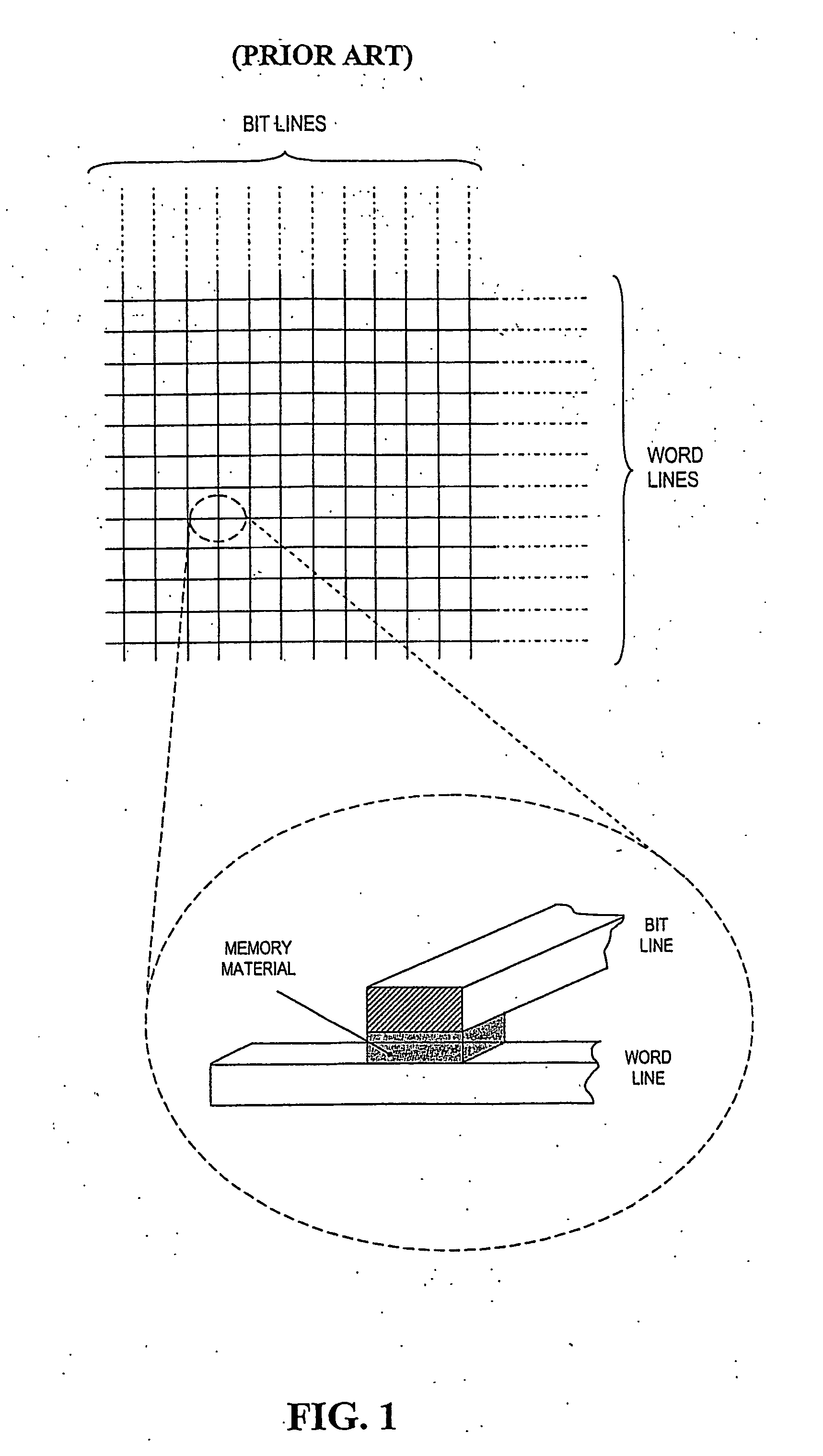 Method for operating a data storage apparatus employing passive matrix addressing