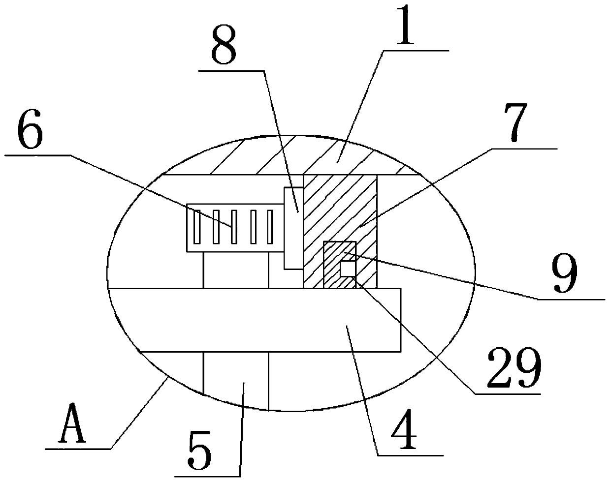 Raw material crushing device for intelligent automobile manufacturing