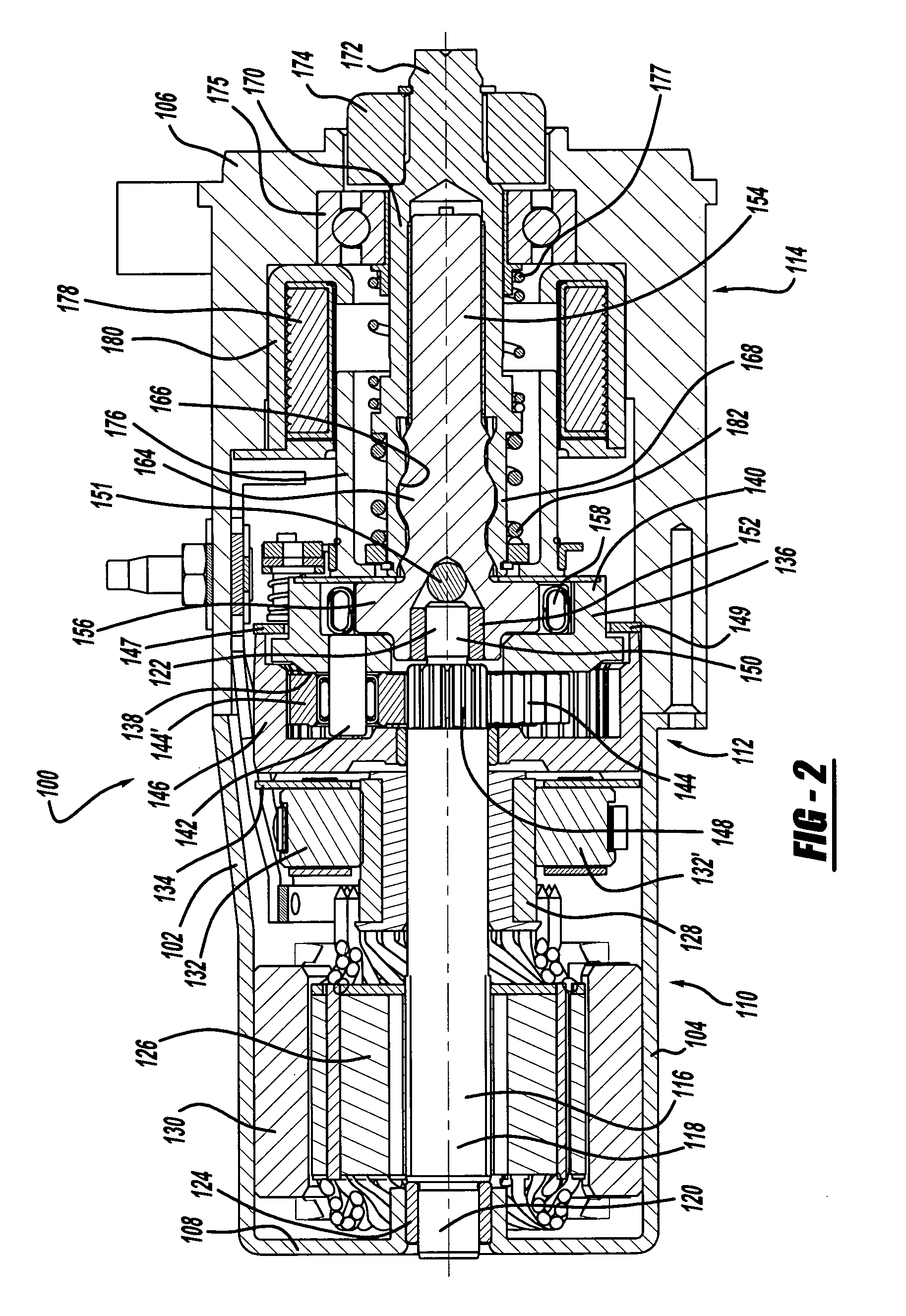 Integral one-way overrun clutch with epcicycle gear system